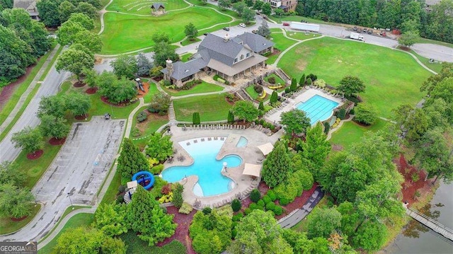 birds eye view of property