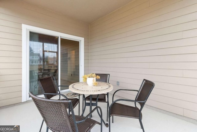 balcony with a patio