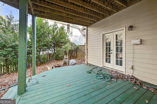 view of wooden terrace