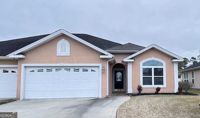 view of front of house featuring a garage