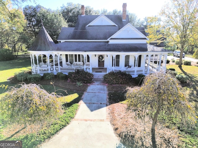 view of victorian home