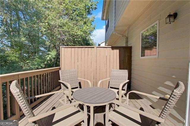 view of wooden terrace