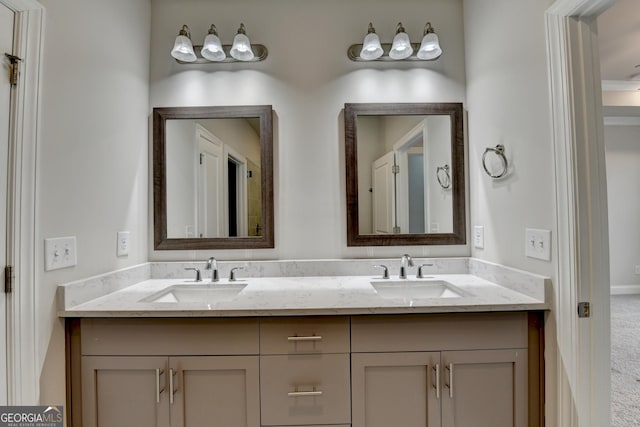 bathroom featuring vanity