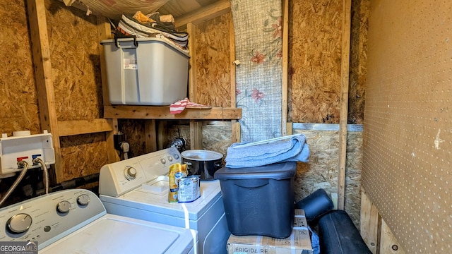 laundry area featuring washer and dryer