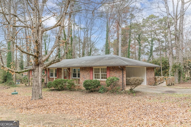 view of ranch-style house