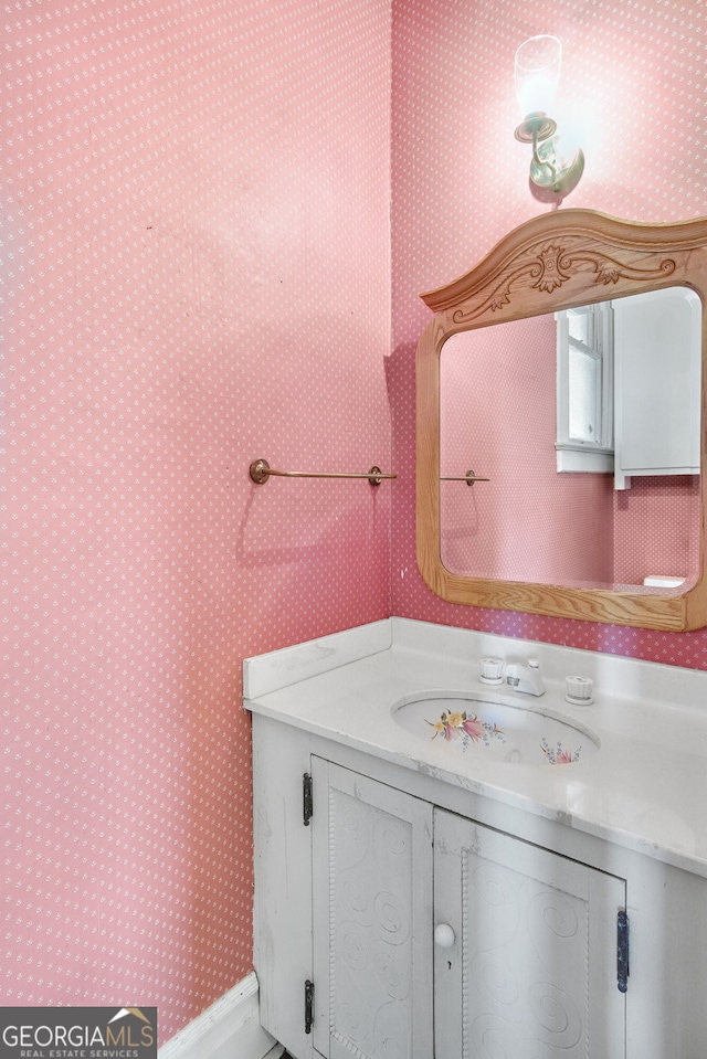 bathroom featuring vanity