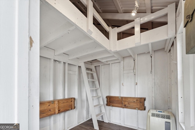 mudroom featuring wood-type flooring