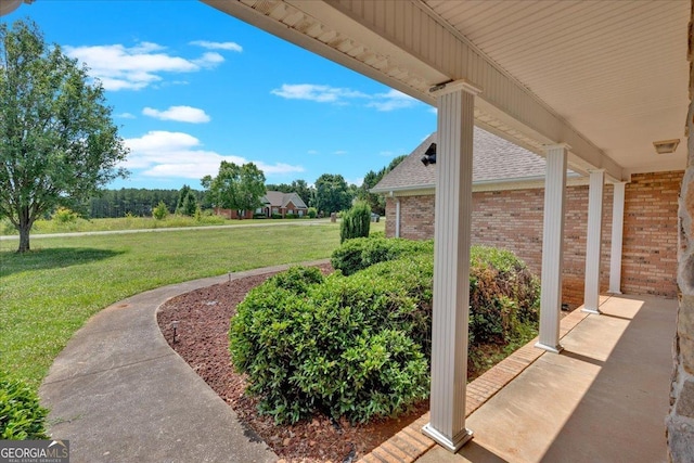 view of patio / terrace featuring a porch