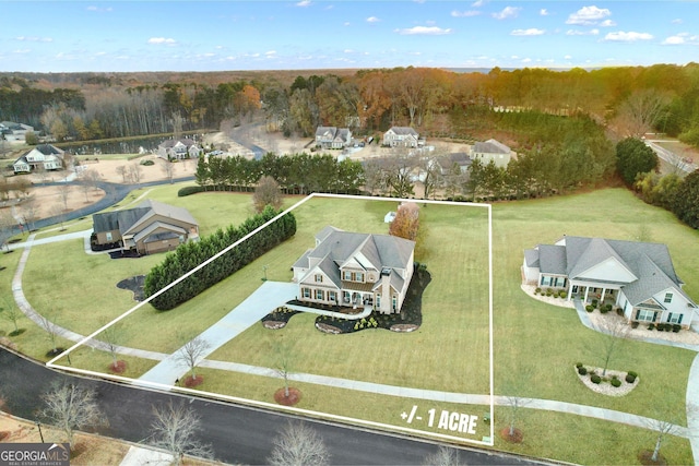 birds eye view of property