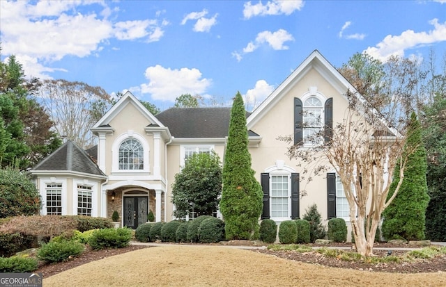 view of front of property with french doors