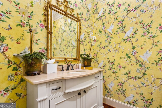 bathroom featuring vanity