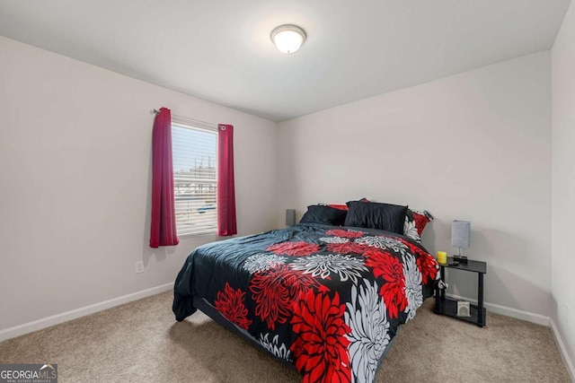 bedroom featuring carpet floors