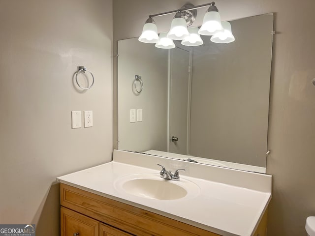 bathroom featuring vanity