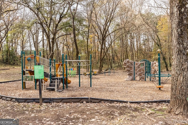 view of jungle gym