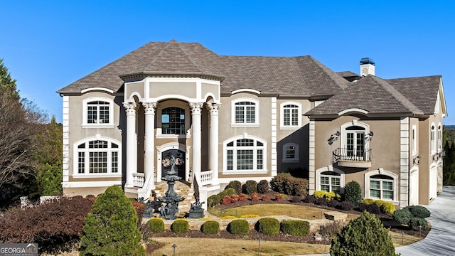 view of french provincial home