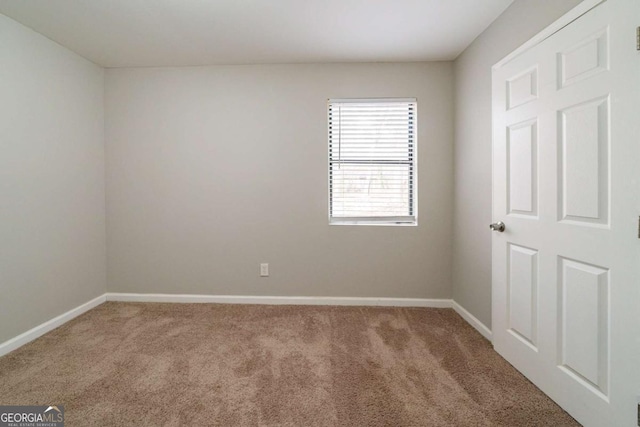 view of carpeted empty room