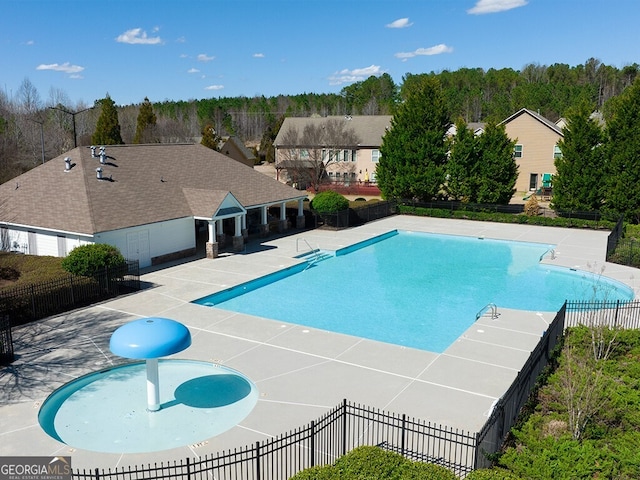 view of pool with a patio