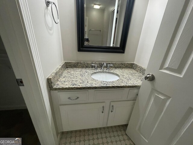 bathroom with vanity