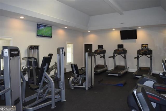 view of exercise room