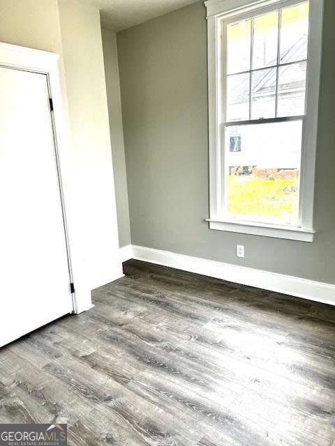 interior space featuring wood-type flooring