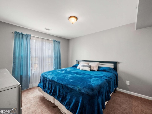 bedroom featuring carpet flooring