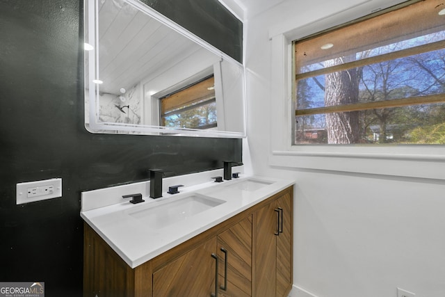 bathroom featuring vanity