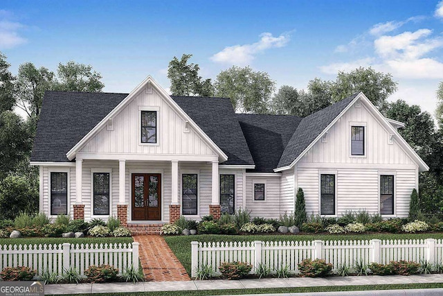 view of front of house featuring covered porch