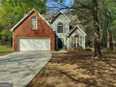 front facade featuring a garage