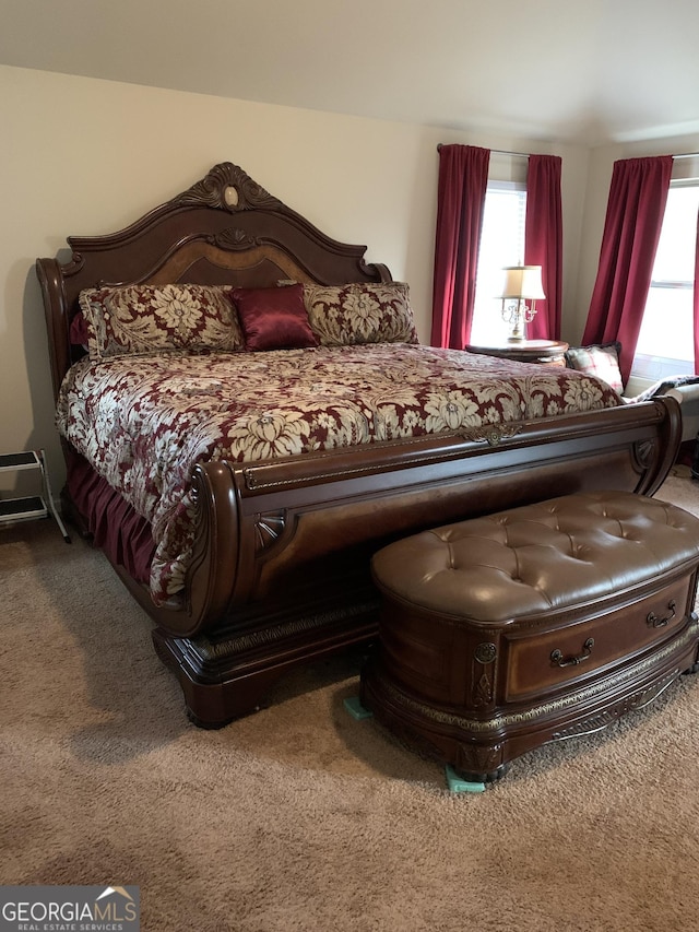 bedroom featuring carpet flooring