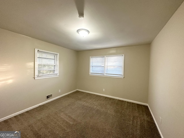 carpeted spare room with plenty of natural light