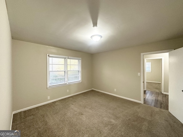 view of carpeted empty room