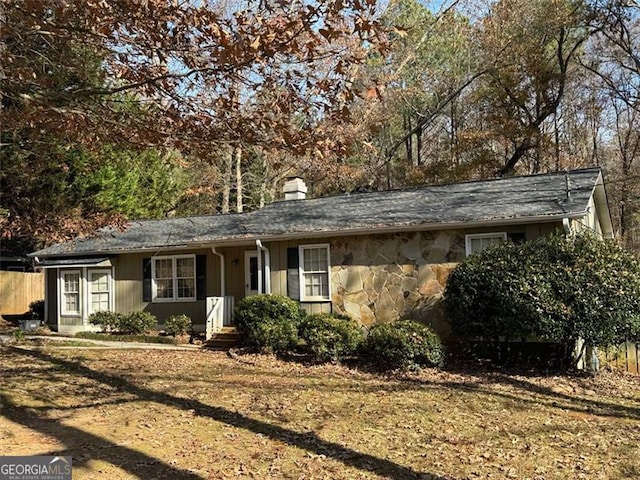 view of ranch-style home