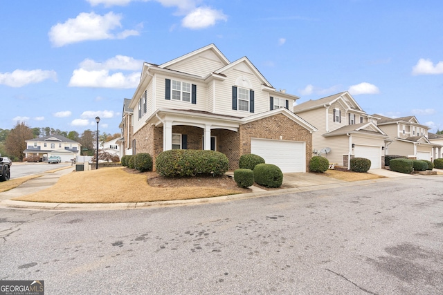 front of property featuring a garage