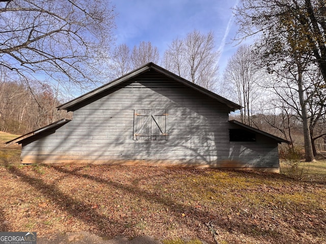 view of side of home