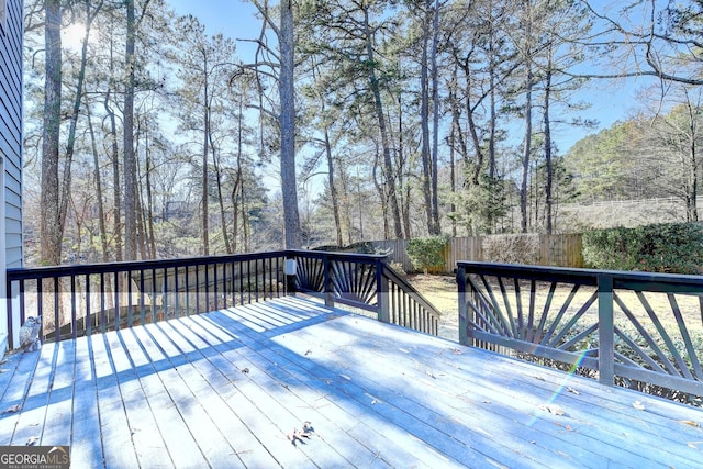 view of wooden terrace