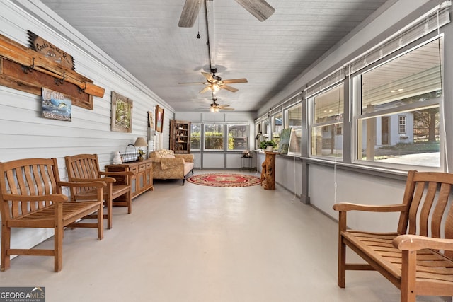 view of sunroom / solarium