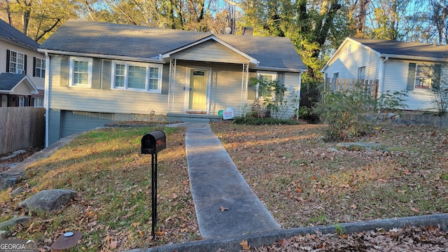 view of front of house featuring a garage