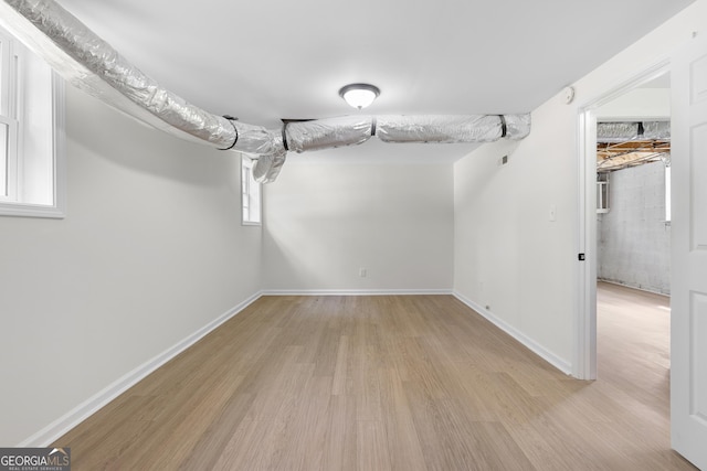 interior space featuring light hardwood / wood-style flooring