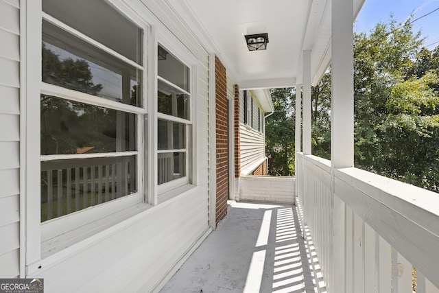 view of balcony