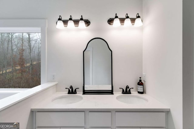 bathroom with vanity