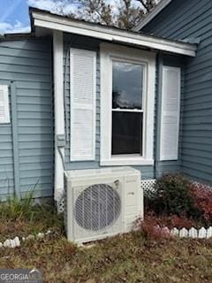 view of property exterior featuring ac unit