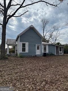 view of back of property