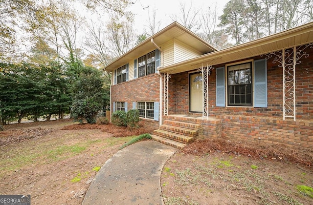 view of front of home