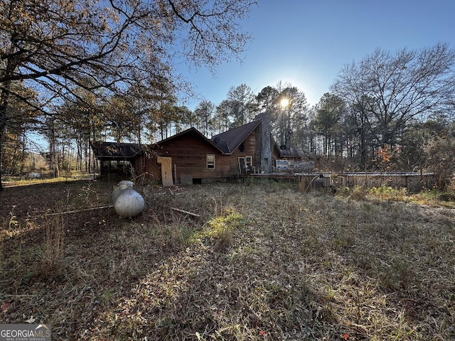 view of side of property