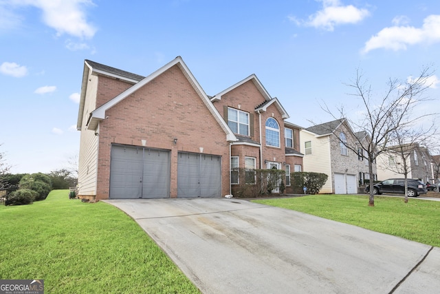 view of front property with a front yard