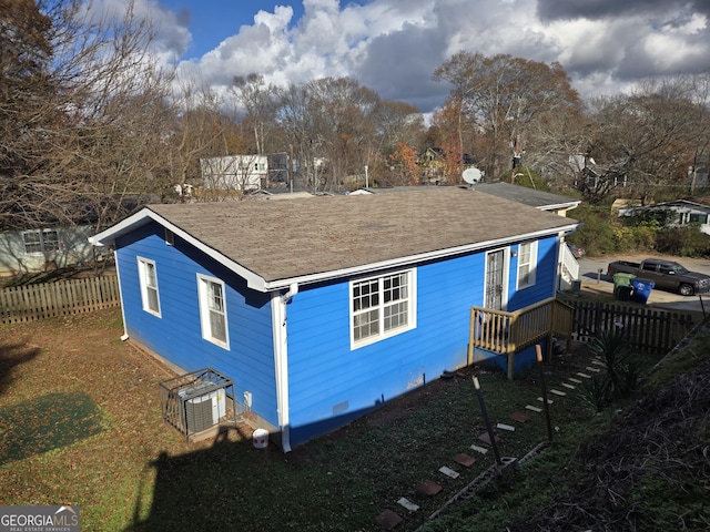 view of rear view of property