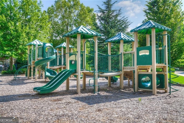 view of jungle gym