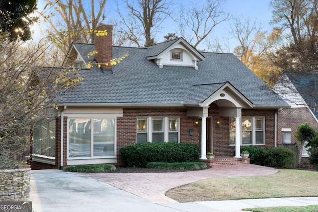 view of front of home