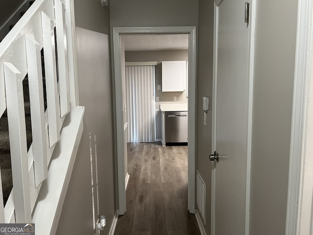 corridor featuring light hardwood / wood-style flooring