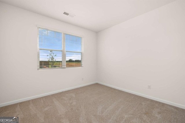 view of carpeted empty room